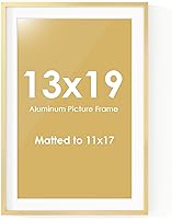Vista 700 de Fun Memories Portarretratos de metal de 16 x 20 pulgadas con paspartú de 11 x 14 pulgadas, acabado de aluminio cepillado, parte delantera de vidrio