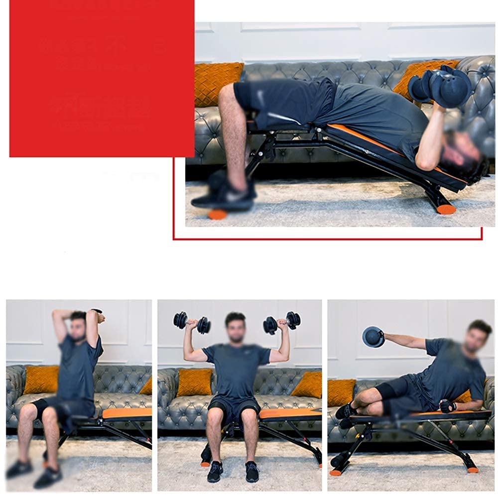 Ławka do ćwiczeń Hantle Podnoszenie ciężarów Wielofunkcyjna ławka do ćwiczeń, Ławka do hantli Krzesło fitness Domowa wielofunkcyjna deska do brzuszków Mięśnie brzucha Sprzęt fitness