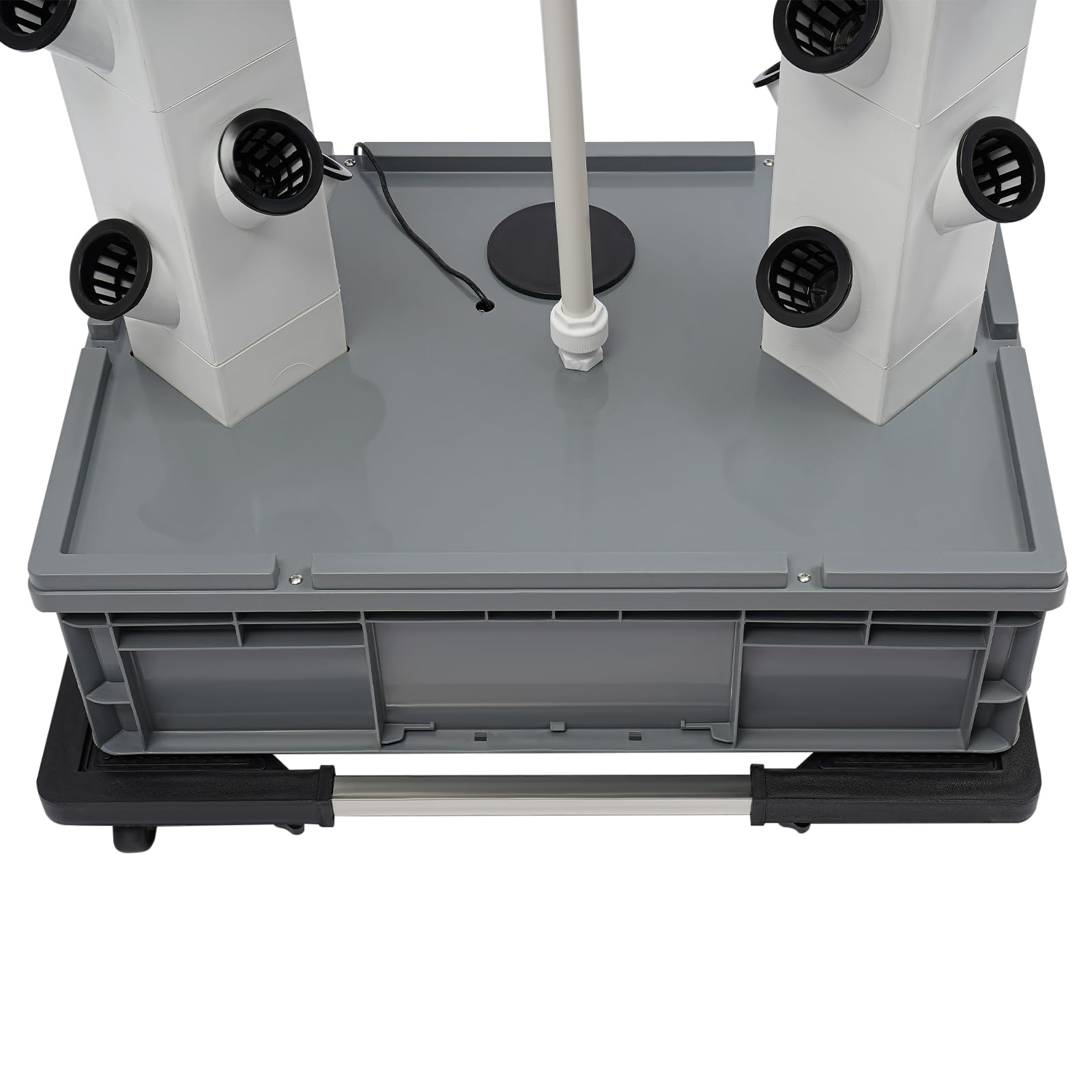 OUKANING Sistema hidropónico de 56 vainas con depósito de agua de 30 l, torre hidropónica vertical, para jardín, hidroponía, sistema de cultivo hidropónico, sistema de cultivo para hierbas, frutas y