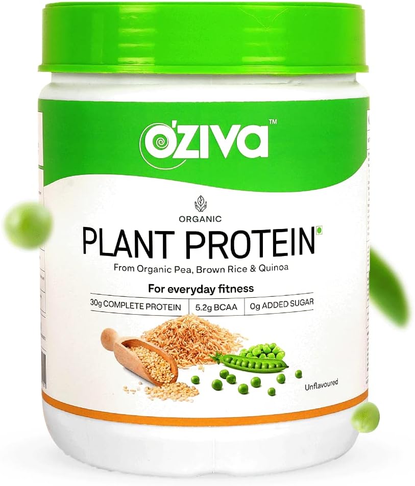 OZiva Organic Plant Protein Powder 500 Gm (30g Vegan
