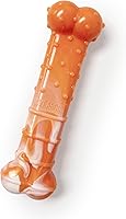 Vista 20 de Nylabone Juguete masticable original y texturizado para perros, juguetes duraderos y resistentes para masticadores agresivos, sabor a tocino