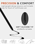 NINKI Stylus for Samsung Galaxy Z Fold 7 Pen Supporting Both Screen, Slim Alloy Fold7 Stylus SPen Replacement for Galaxy Z Fold 7 6 5 Phone Touch Screen Slim S Pen Fold Edition Black