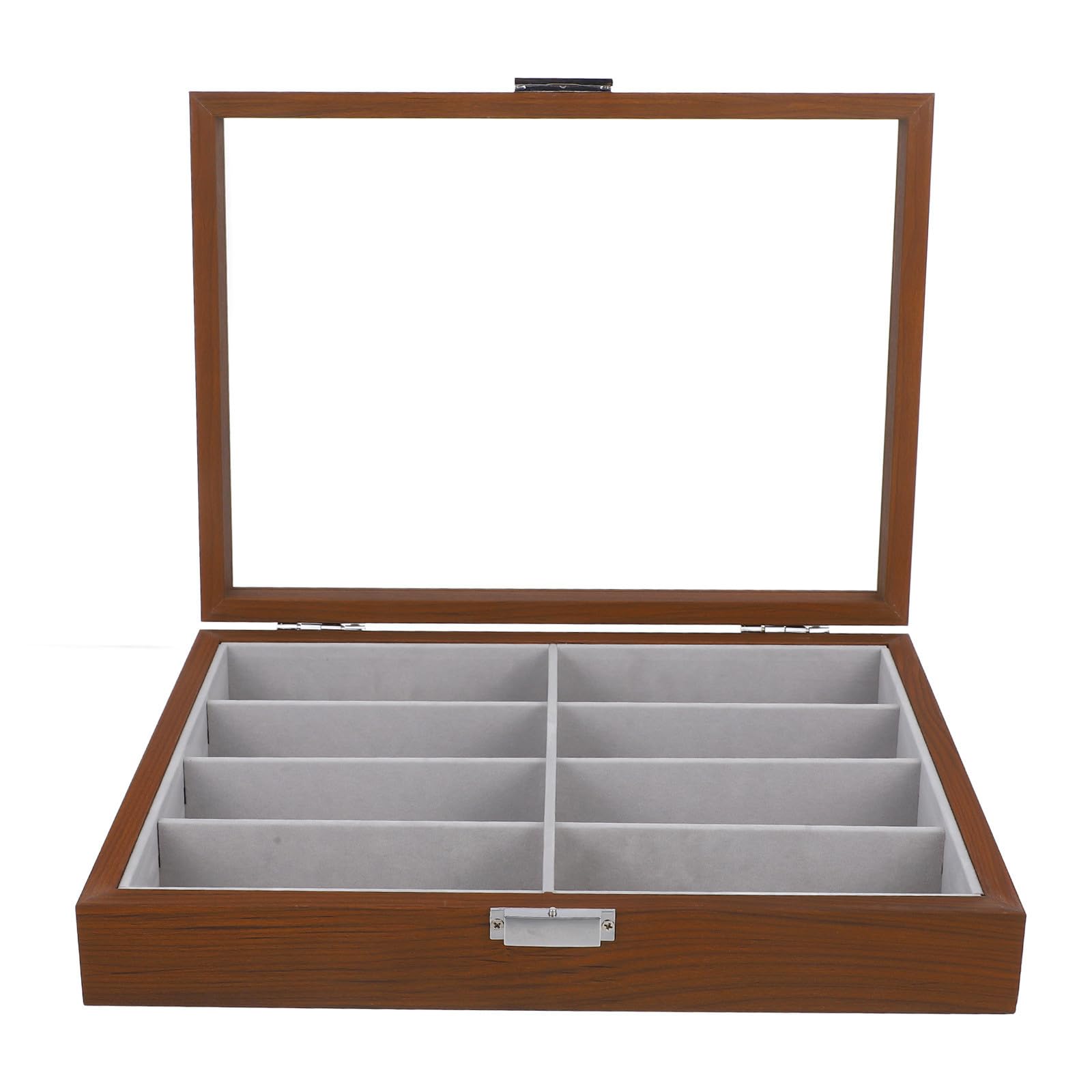 KICHOUSE Sonnenbrillen mit Staubschutz mit 8 Fächern Organizer Tragbares Brillenetui für Damen und Herren für Sommer und Zuhause