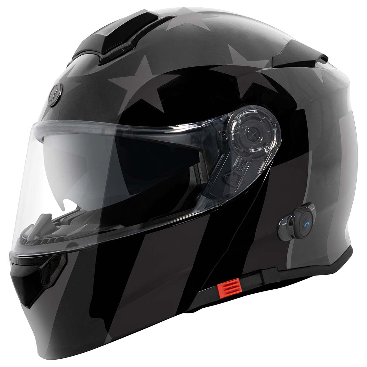 TORCT28B Blinc Wireless Integrated Full Face Motorcycle Helmet DOT & ECE Approved