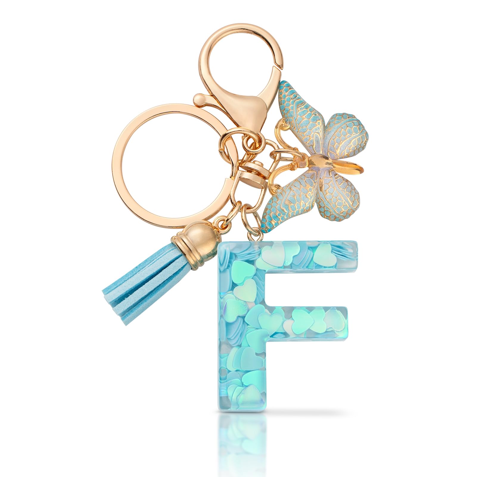 CHUQING Schlüsselanhänger Buchstabe Mädchen Schlüsselanhänger mit Anfangsbuchstaben Anhänger Schlüssel Letter Keychain für Frauen Damen