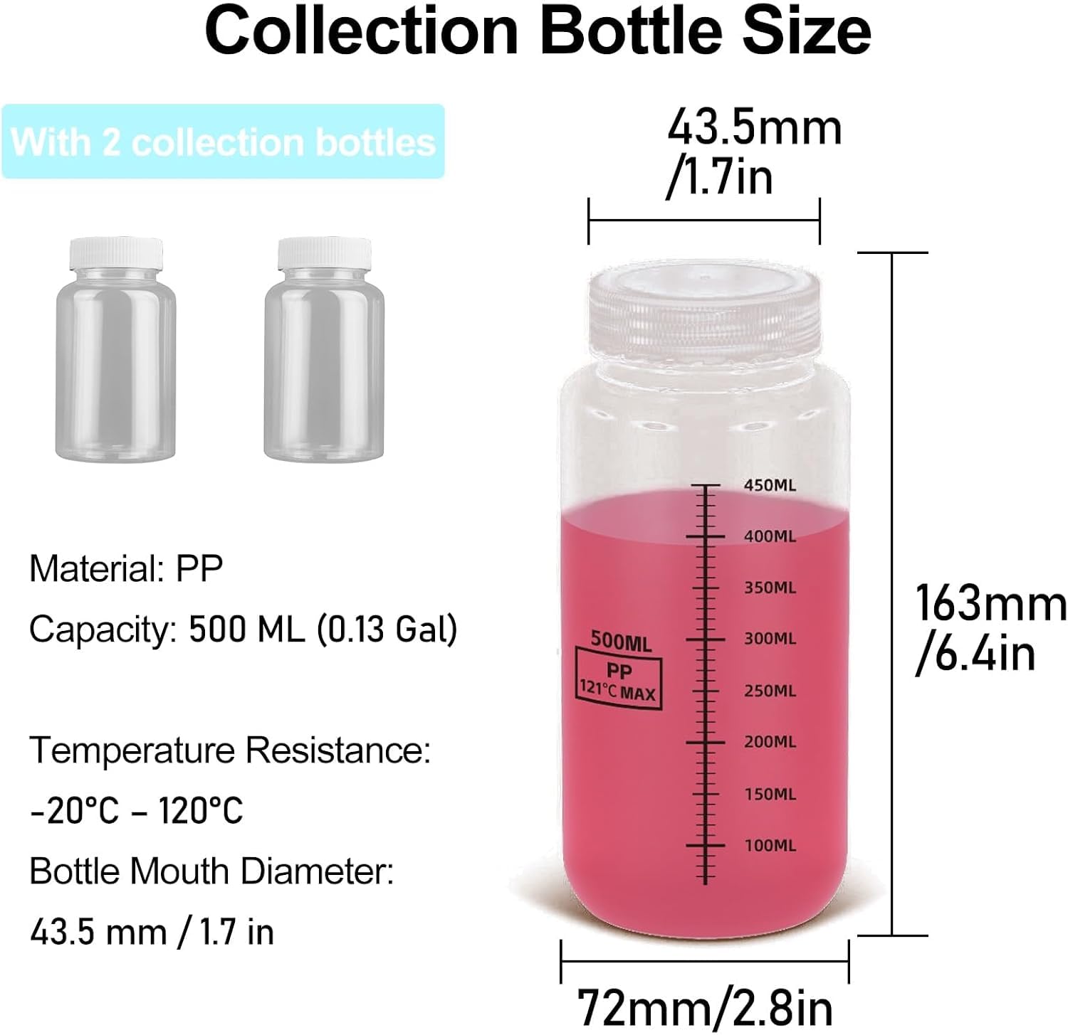 Phytoplankton Collection Nets Kit with 2 Collection Bottles