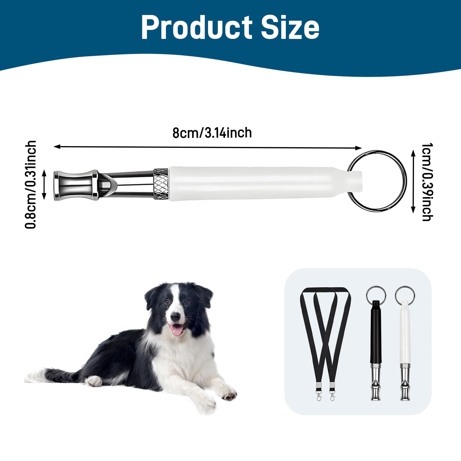 Lot de 2 Sifflet Ultrason Chien Anti Aboiement –Sifflet à Haute Fréquence Silencieux, Aide au Rappel et Éducation Canine