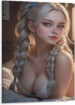 Sexy Women Canvas Wall Decor Figures Scenery Nude Art Abstract Sexy Girls Modern Home Wall Beauty Picture Home Bar Kitchen Coffee Man Cave Garage Wall Decor Art Frameless 8x10inch