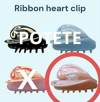【新品未使用品】POTETE ポテテ リボンハートクリップ ブラック 新品未使用 potete ハートクリップ ブラック｜Yahoo!フリマ（旧
