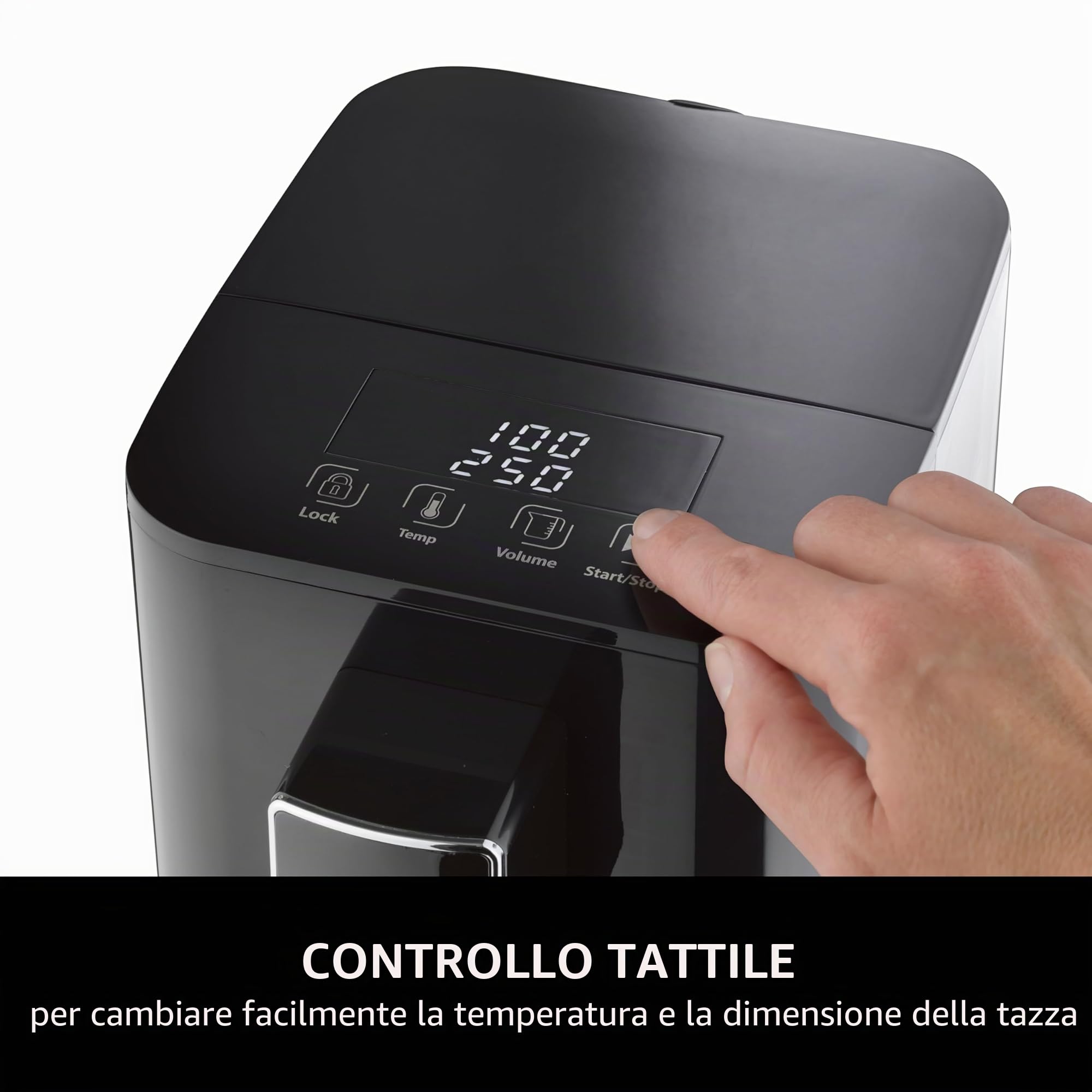 CASO HW 550 - Dispenser di acqua calda turbo per la preparazione di tè, caffè solubile, alimenti per bambini, serbatoio acqua 2,9 l, 7 livelli di temperatura regolabili da 40 a 100 °C in incrementi di