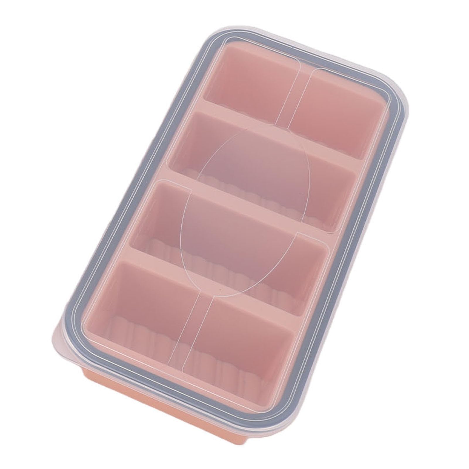 Yosoo Health Gear Set da 3 Vaschette per Ghiaccio in Silicone con (rosa