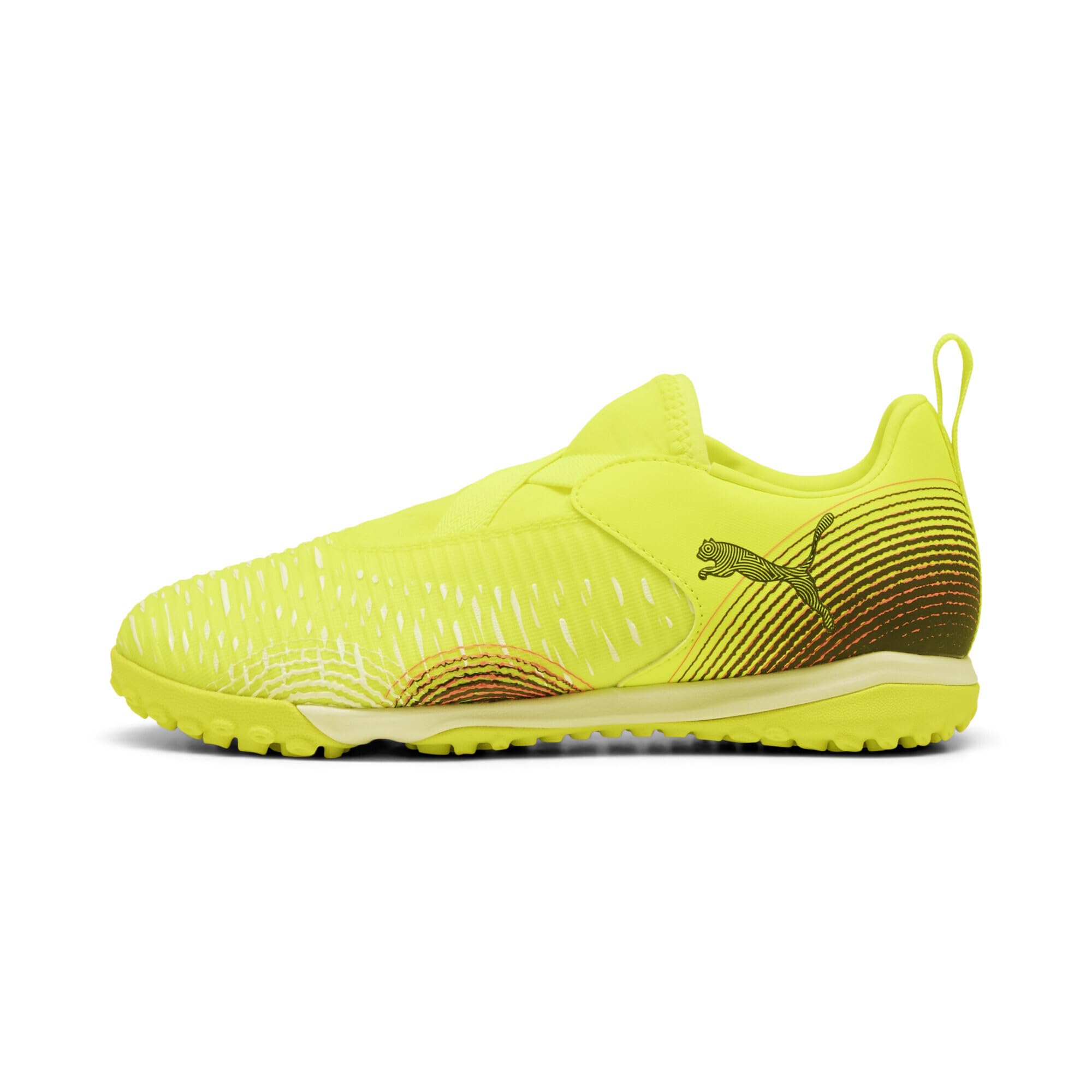 PUMA Jugendliche Future 8 Match TT +Mid Fußballschuhe ohne Schnürung 33, Yellow Alert Black Sun Struck Pink