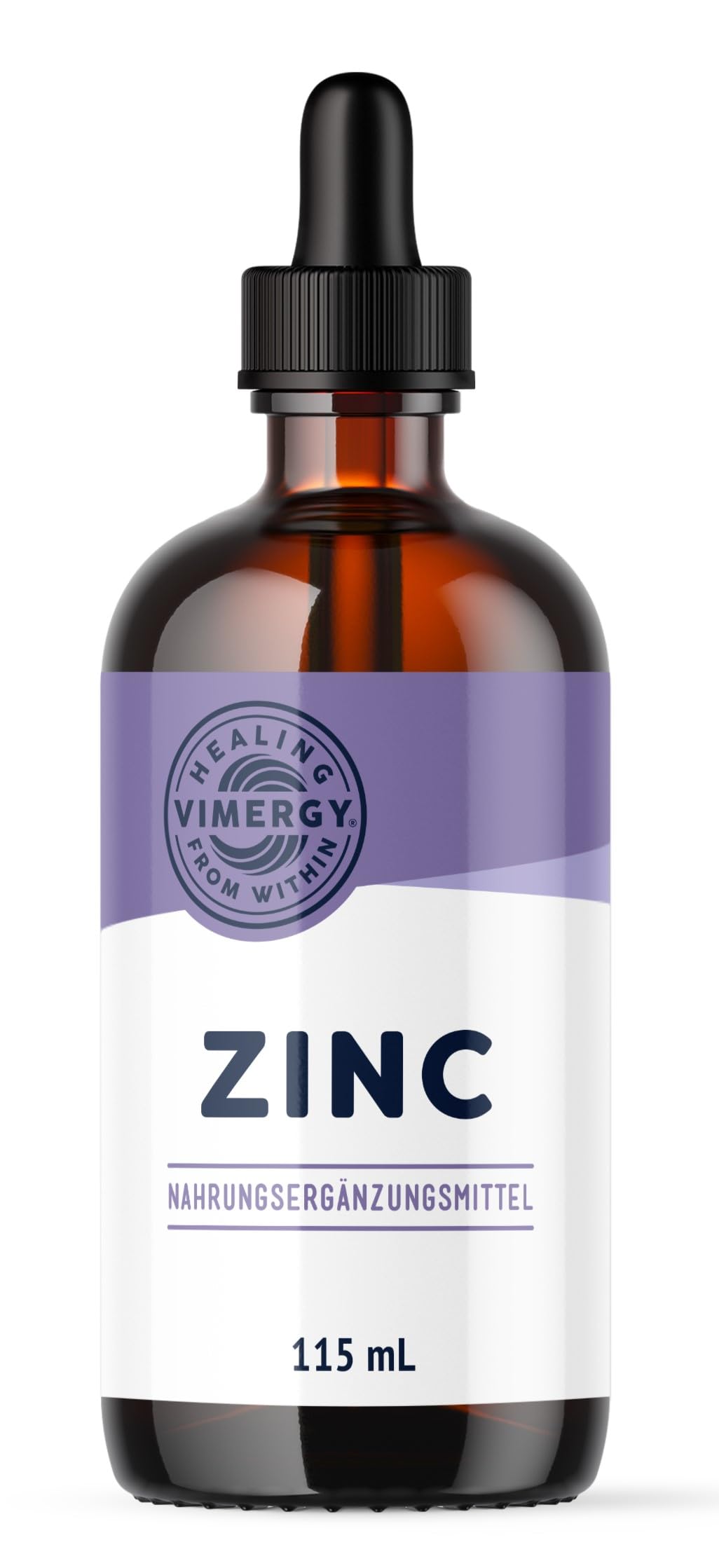 Vimergy Zink Tropfen 115 ml – 57 Portionen– Flüssiges Zink Hochdosiert – Antioxidans – Kein Raffinierter Zucker – Glutenfrei ohne Gentechnik Koscher Vegan Keto/Paleo Ernährung Geeignet