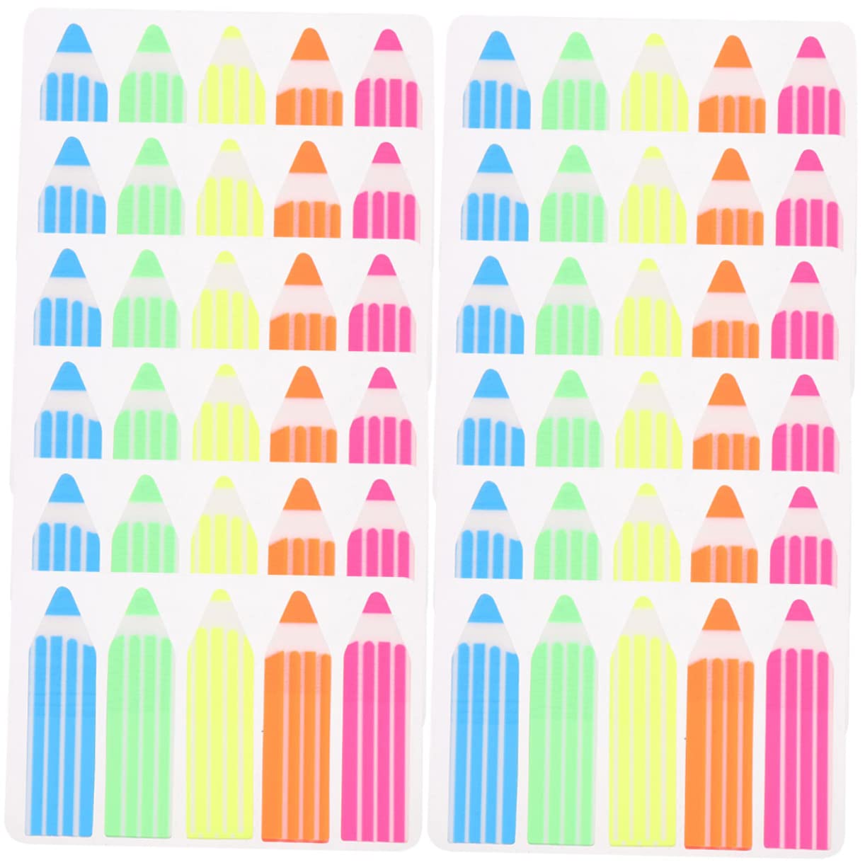 HOMSFOU 4 Set Strisce Colorate Adesive Per Segnalibri Marker Per Pagine Etichette Adesive Per Studio Ufficio E Casa Facili Usare E Portatili Design E Leggero 1200 Pezzi*4