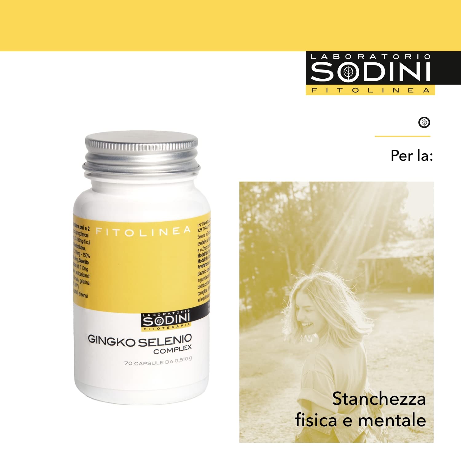 Gingko Selenio Complex Vegetali Naturali, Confezione da 70 Capsule