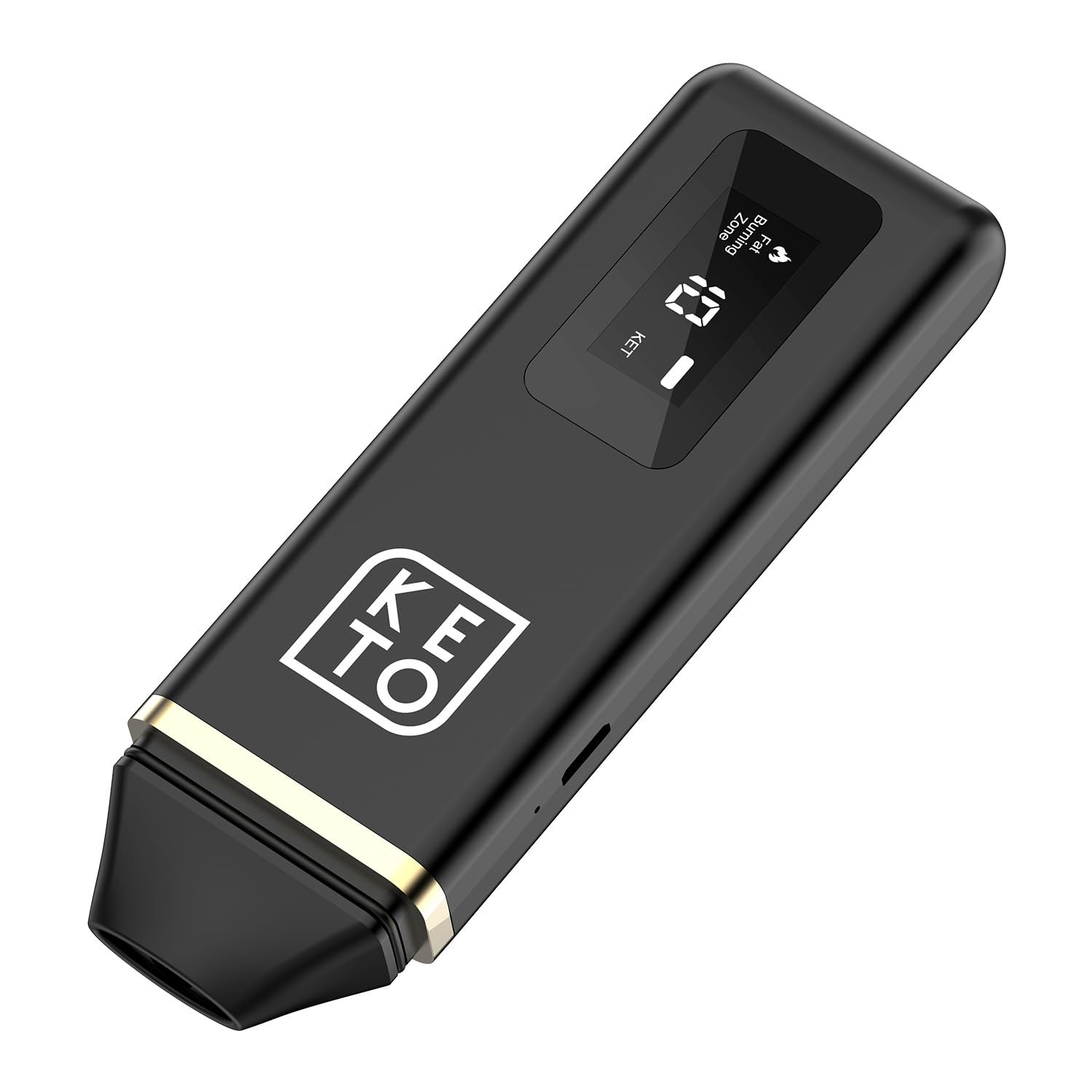Misuratore di respiro chetonico, analizzatore professionale di respiro chetonico con memoria storica a 64 letture, sensore ad alta precisione, tester portatile per chetoni per monitorare i livelli