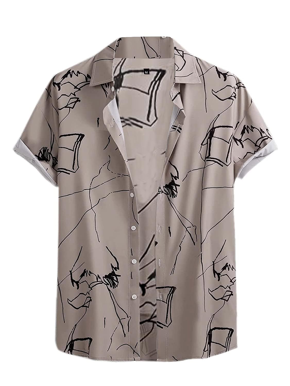 FeefleMen's Solid Relaxed Fit Tunic Shirt