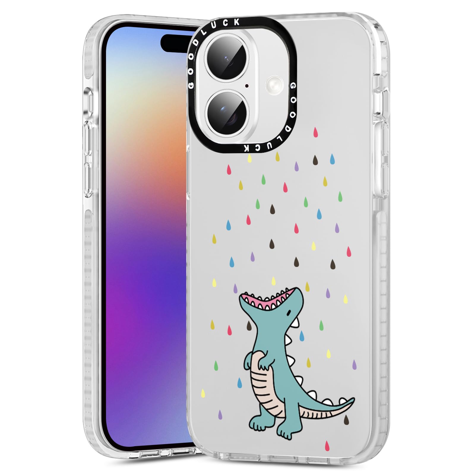 Xylota 2 Piezas Funda para iPhone 17 6,3", Transparente Carcasa con Divertida Dibujos Animados, Suave Silicona Ultrafina TPU Bumper Antichoque Protección Case Cover para iPhone 17 — view 2