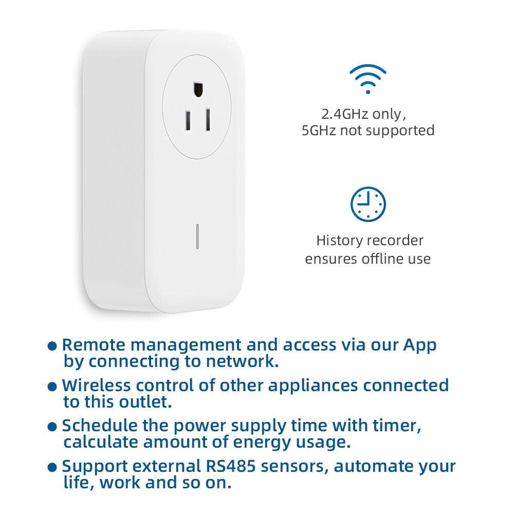 UBiBot Smart Plug WiFi Remote Control Outlet Alexa IFTTT Energy Monitoring and Timer Function No HUB Required Delayed — view 4