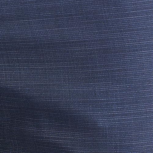 Image of Raymond Men's Slim Fit Formal Trousers, Poly Viscose Blend, Structure Pattern, Flat Front | Dark Blue