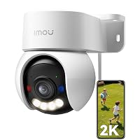 Imou Talos 2K/3MP Telecamera WiFi da Esterno, Telecamera Wi-Fi Esterno 360°