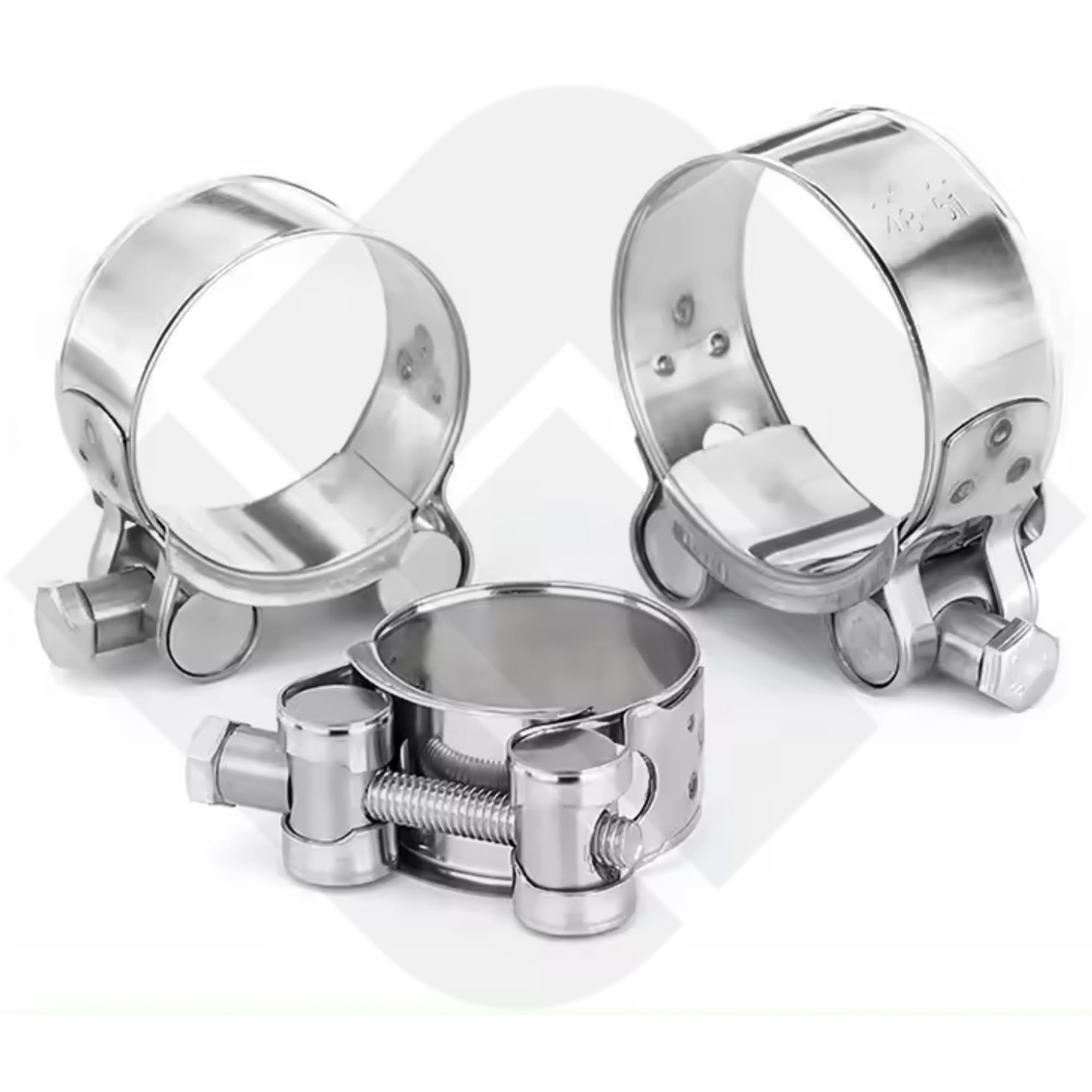 Gelenkbolzenschelle Edelstahl PREMIUM V2A-W4 Schlauchschellen Spannbackenschelle Auspuffschellen Gelenkbolzen Schelle (10, 23-25 mm)