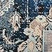 SAFAVIEH Monaco Collection Accent Rug - 3' x 5', Navy & Light Blue, Medallion Distressed Design, Non-Shedding & Easy Care, Ideal for High Traffic Areas in Entryway, Living Room, Bedroom (MNC243N)