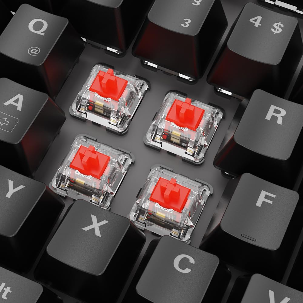 Sharkoon Skiller SGK20 - Interruptor mecánico Huano Red RGB