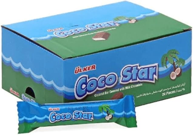 lker Cocostar Hindistan Cevizli  ikolata Bar, 25 gr, 24 Adet TYBP3ENRPUF5LO8I93