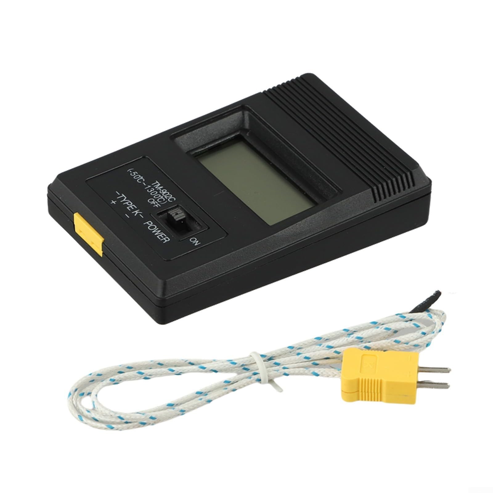 TM-902C Thermomètre numérique LCD avec sonde thermocouple de type K Réponse rapide haute précision Noir