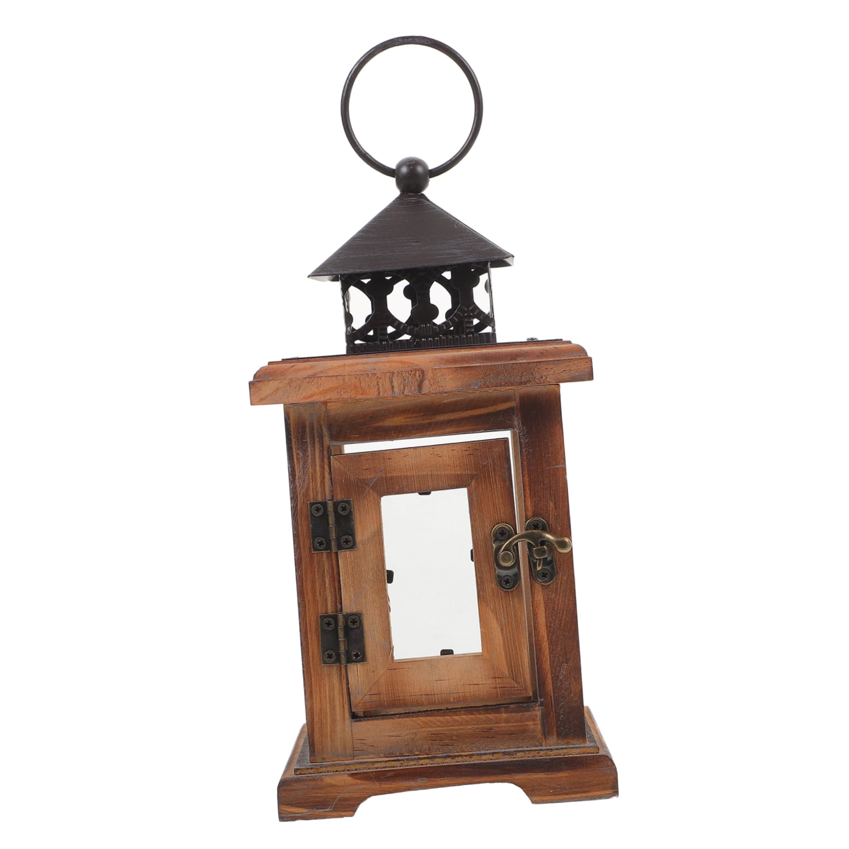 MAGICLULU Stabkerzenhalter Vintage Eisen und Glas Rustikale Kerzenlaterne mit Vielseitigem Design für Hochzeitsdeko und Stimmungsvolle Tischdekoration