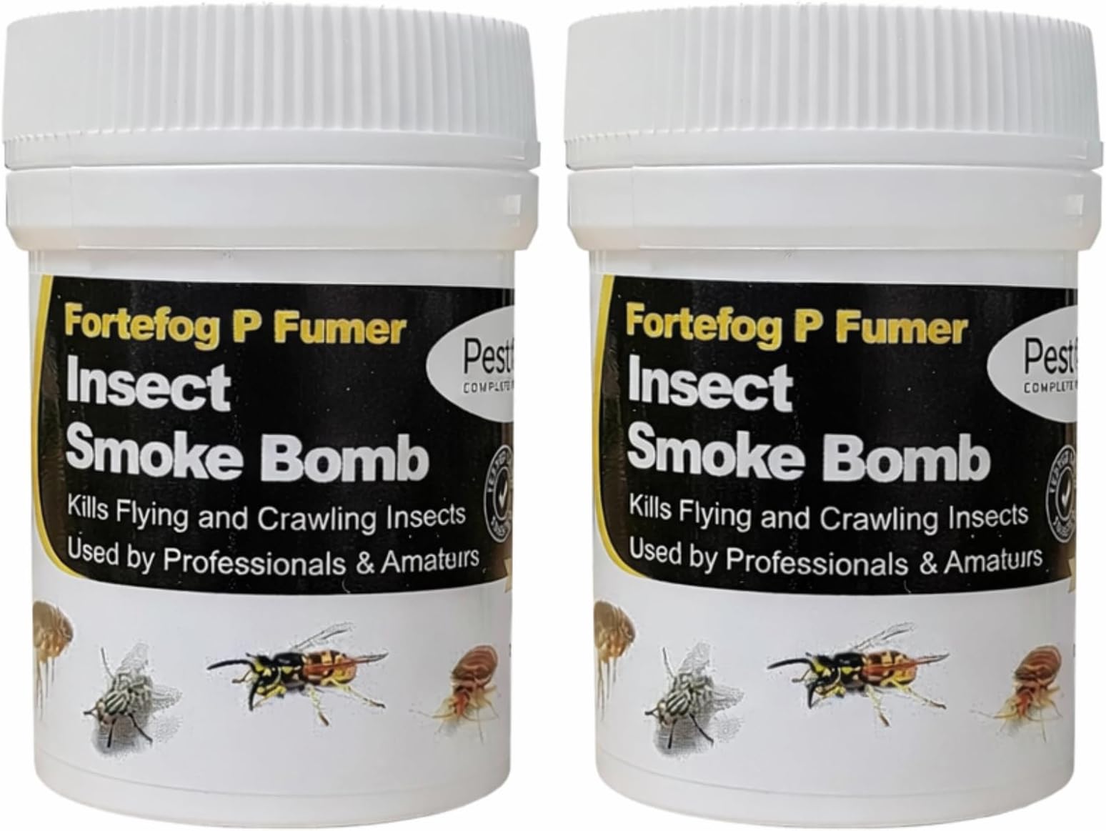 Smoke Bomb Professional Strength Fogger Fumigator for Fleas, Bed Bugs, Moths, Cluster Flies, Spiders, Poultry Red Mite & All Insects – 11g Midi Fumer (Pack of 2)