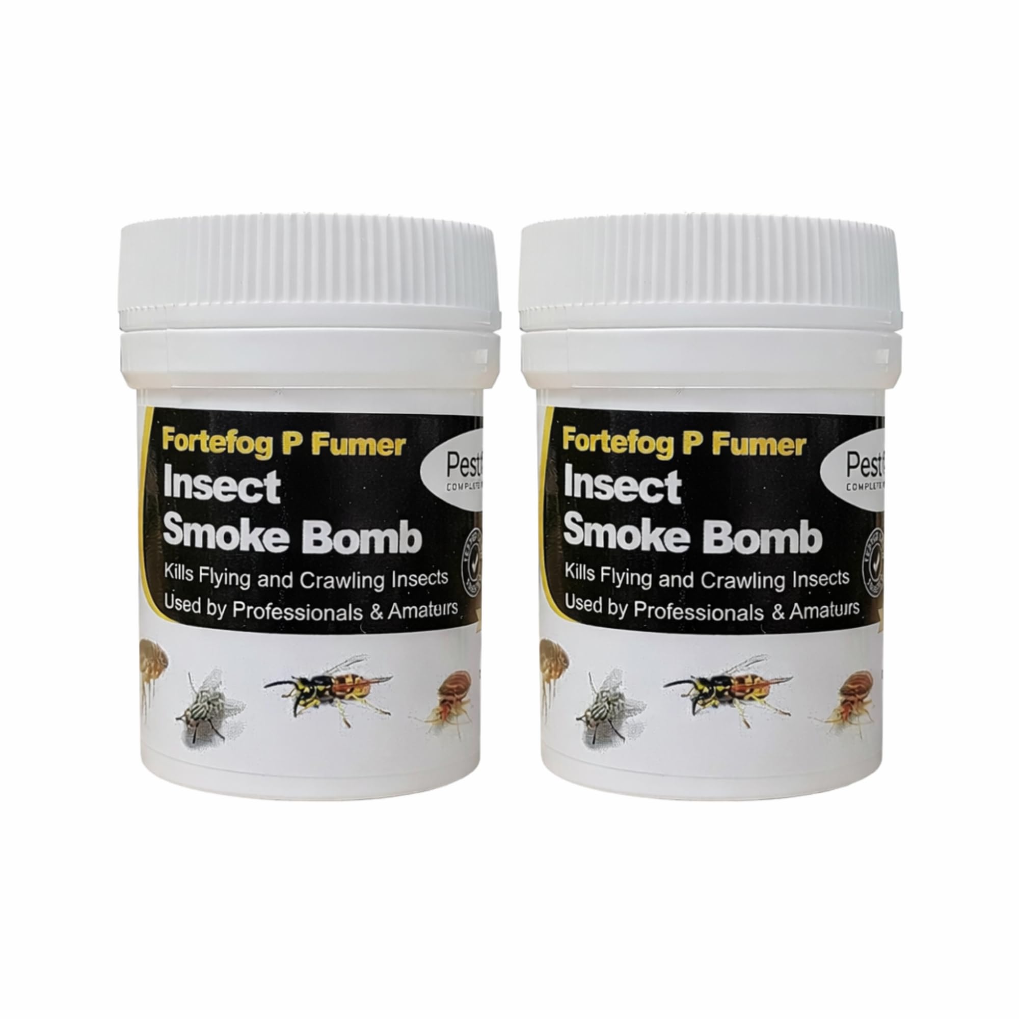 Smoke Bomb Professional Strength Fogger Fumigator for Fleas, Bed Bugs, Moths, Cluster Flies, Spiders, Poultry Red Mite & All Insects – 11g Midi Fumer (Pack of 2)