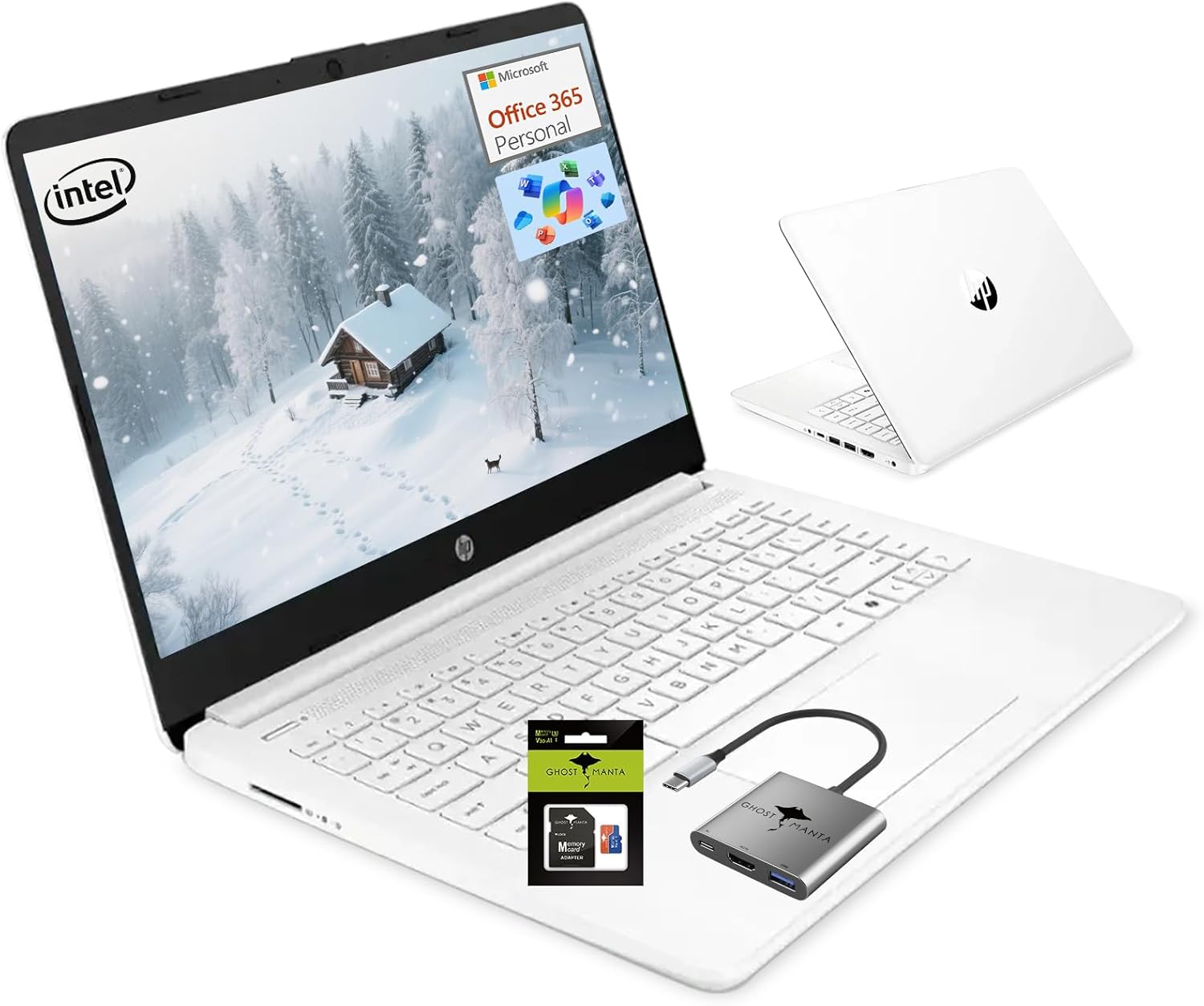 HP 14″ Student-Laptop 1-Y office365 Back to School, Quad Core Intel Processor(Up to 3.6GHz) 16GB RAM 256GB Storage(64GB UFS + 256GB Ghost Manta SD Card) Computer Laptop with Wi-Fi 6 Win11 HP 14″ Student-Laptop 1-Y office365 Back to School, Quad Core Intel Processor(Up to 3.6GHz) 16GB RAM 256GB Storage(64GB UFS + 256GB Ghost Manta SD Card) Computer Laptop with Wi-Fi 6 Win11