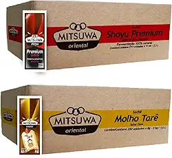 Kit de Molhos Shoyu Premium E Molho Tare Mitsuwa - 250 Sachês (cada Caixa)