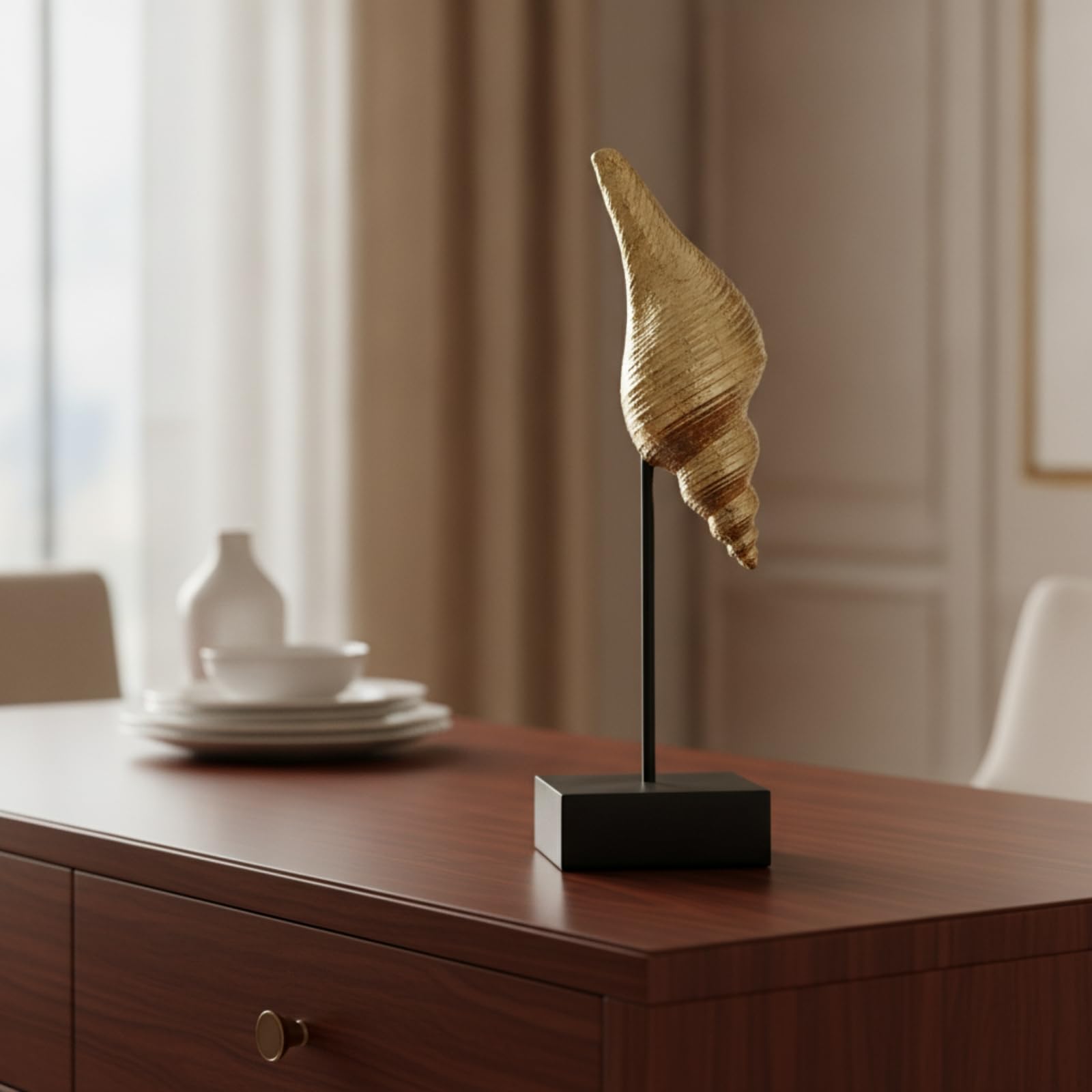 Escultura Resina con Soporte Sereno, By25015