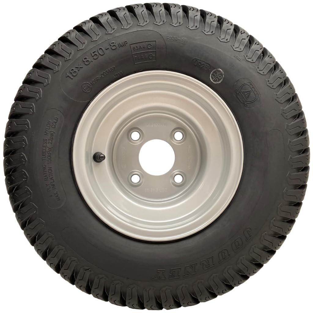 Parnells - Kit Rimorchio ATV - 2 Ruote 18x8.50-8 + 2 Mozzi 4xm12 100 mm PCD e Assali 35 mm x 35 mm - Wanda P332 a 4 Strati, 750 kg, Altezza 455 mm, Larghezza 210 mm - Contrassegno E, Legale Stradale