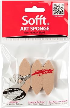 Sofft Artist Tools by Golden, Point Sponge Bars, Pack of 3, Professional Artist Pastels