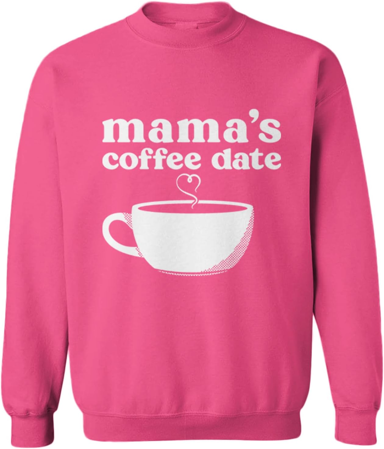 Mama's Coffee Date - Tag Along Latte Run Toddler Fleece Crewneck Sweater