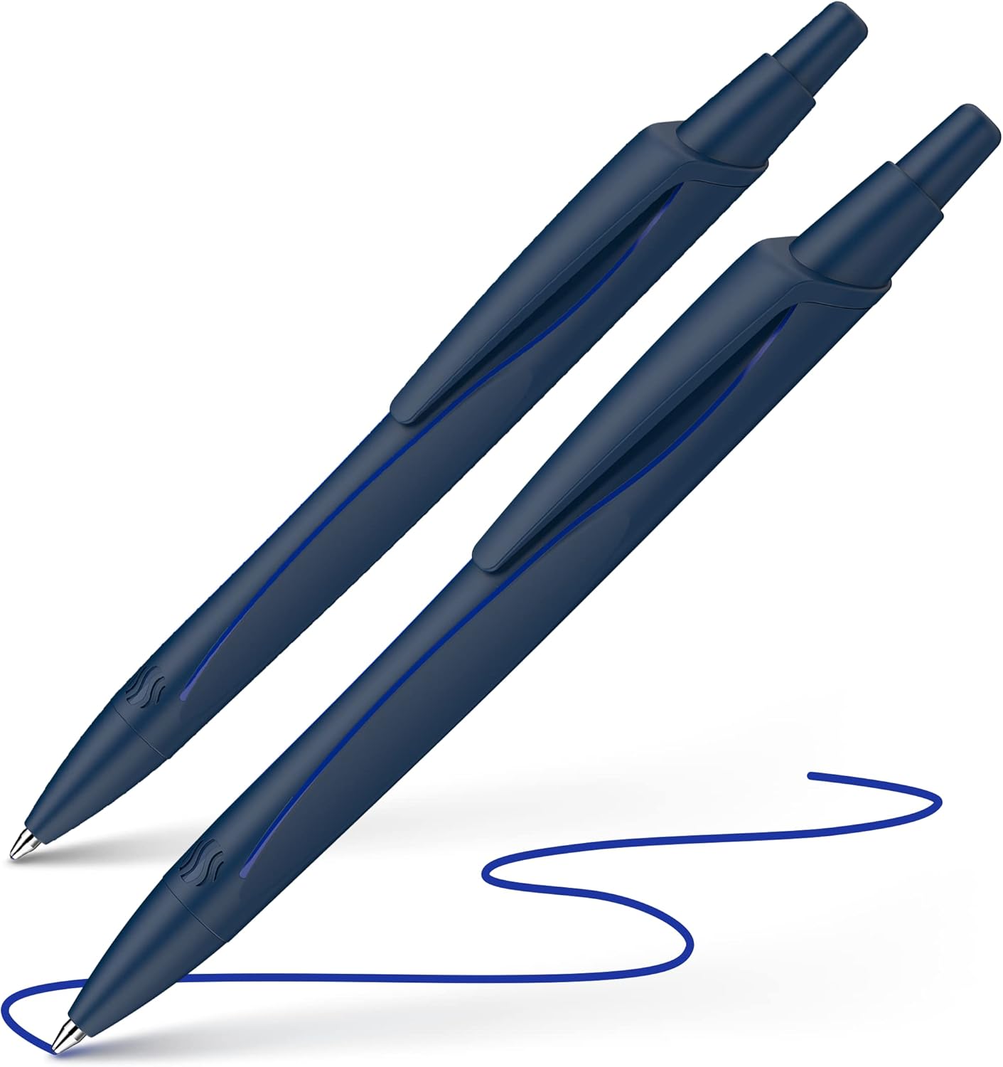 Schneider Reco Recycled Plastic Ballpoint Pen Blue Ink - Pack of 2