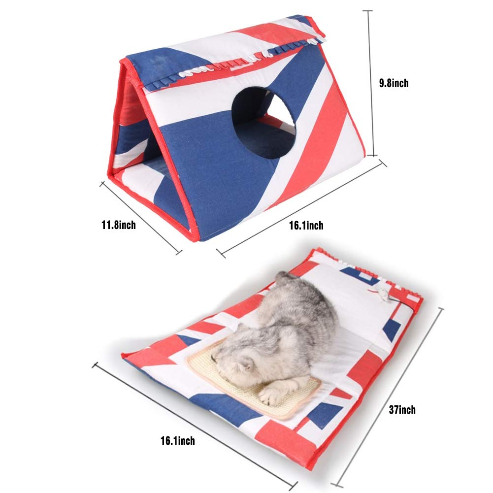 Giochi per Gatti Giochi per Gatti Gioca A Tunnel, Gioca A Nascondino, Tappetino per Graffi di Gatto, Collezione di Graffi di Moquette in Sisal con Giocattolo Appeso per Gattini