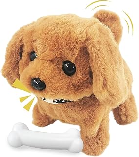 Rppiup Dog Toy Children, Toy Dog Running and Barking, Realistic Robot Puppy, Running Dog Toy for Children, Electronic Pet Dog for Boys and Girls