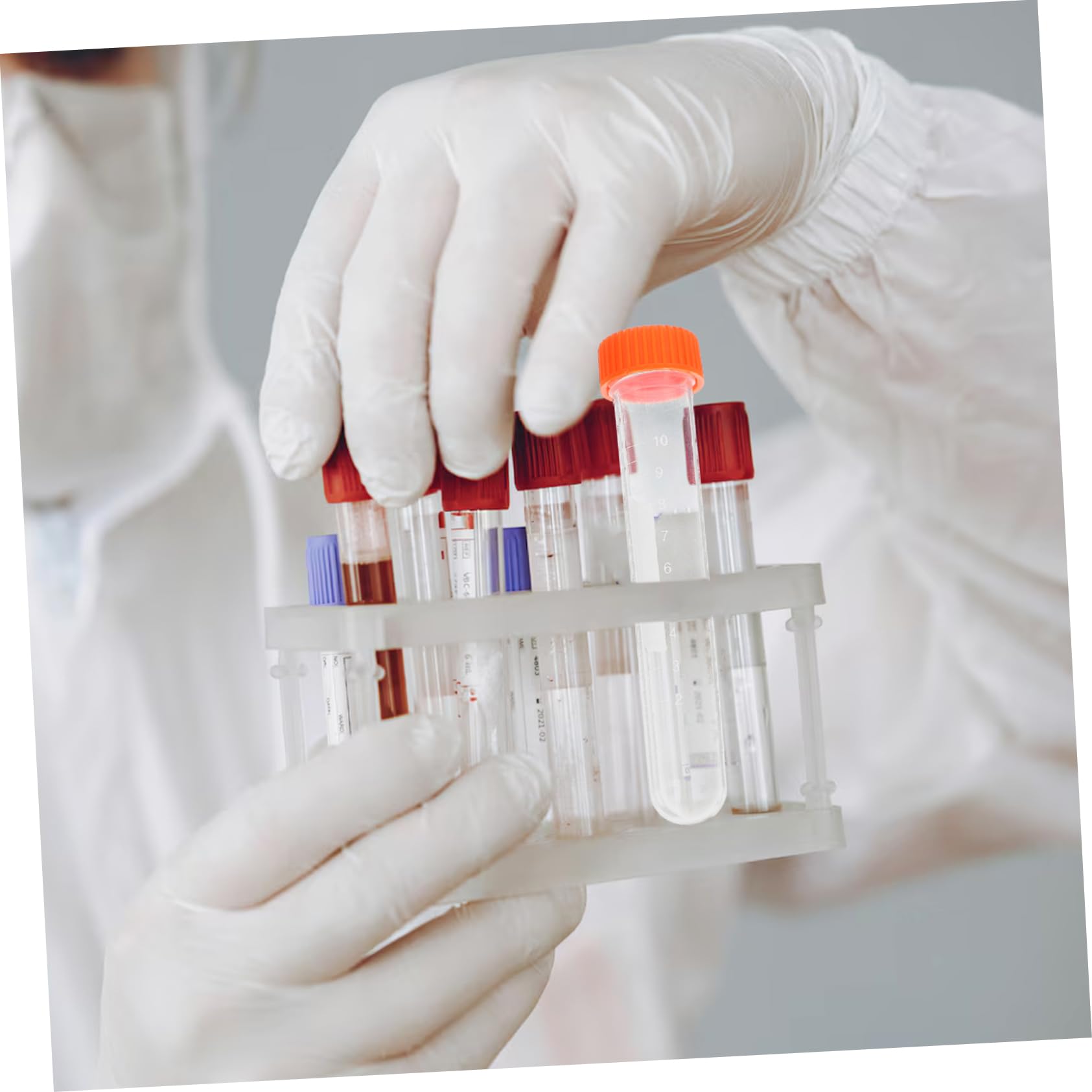 NAMOARLY Sturdy Plastic Test Tube Sealed Bottle 20pk Test Tube Corks for Lab Use