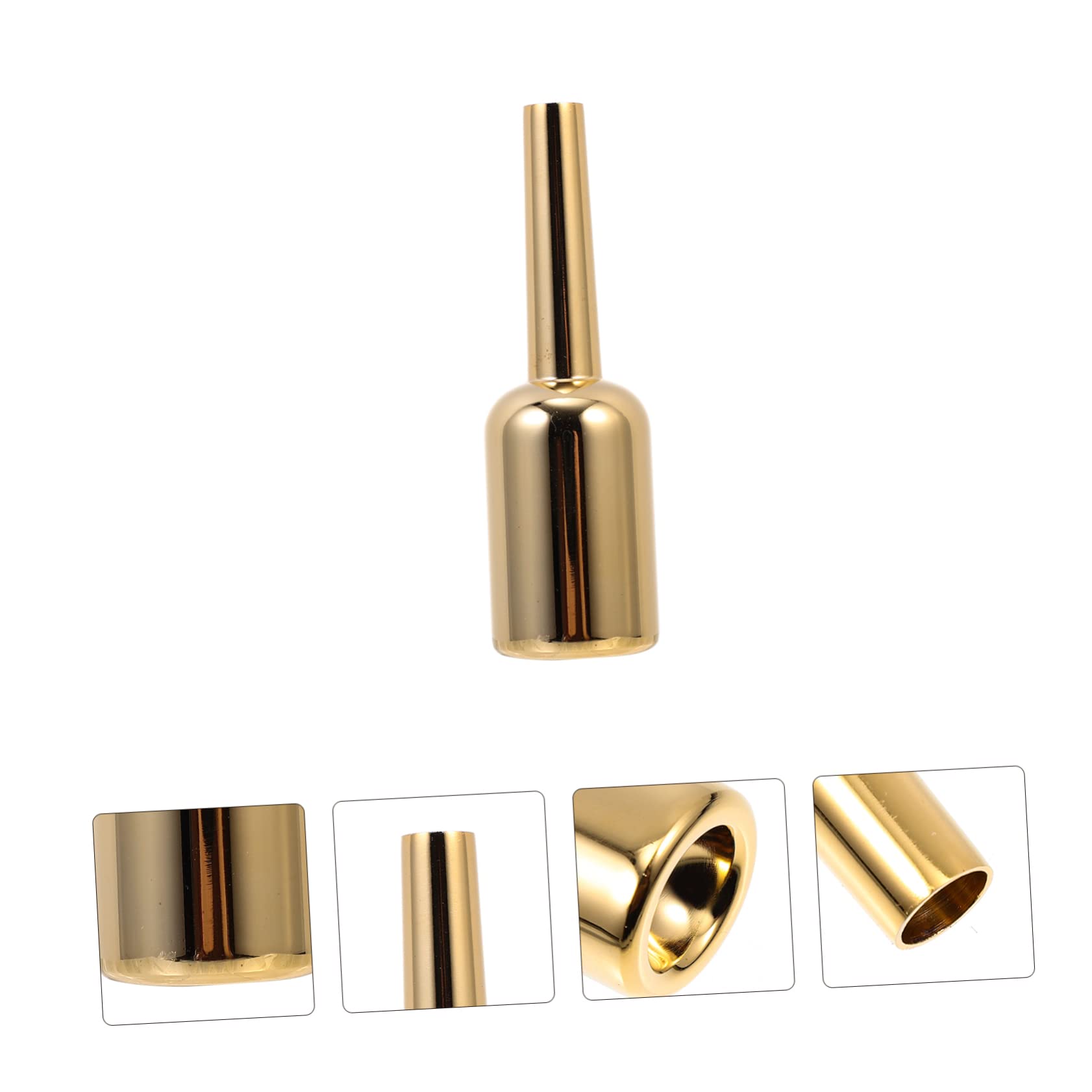 UPKOCH Becco per Tromba in Placcato Oro Suono Ricco ed Elegante, Design Pesante per Studenti e Principianti, Accessorio Musicale