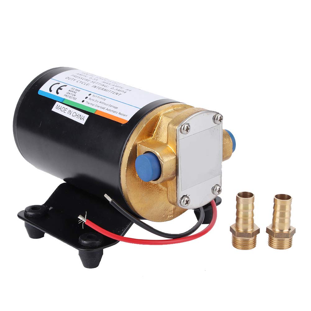 Yosoo Health Gear Pompa Napędowego 12 V. Pompa do Przenoszenia Cieczy z brązową przekładnią. 14 l. Min. samozasysanie. Podnoszenie 30 min. Pracy dla samochodów. Łodzi. Marine RV. Rolnictwo. Smary