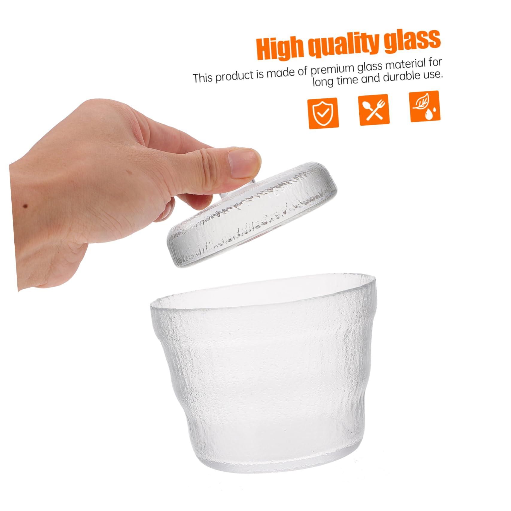 IMIKEYA Frasco Aceitunas de Vidrio Transparente Tapa, Recipiente de Almacenamiento Seguro que Mantiene Frescura, Diseño Pequeño y Elegante para Fermentación y Encurtidos