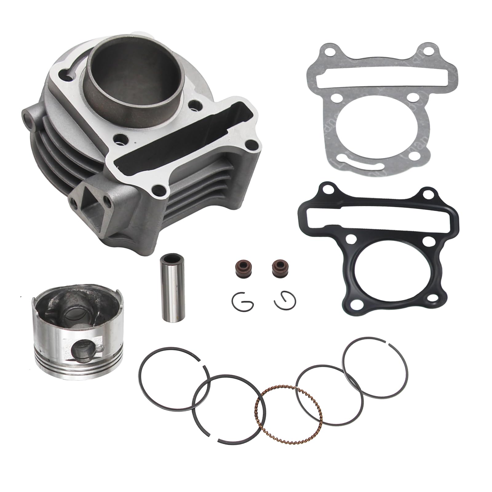 Grebizan 47mm Big Bore Kit GY6 50cc to 80cc Scooter Moped 139 QMB 139QMB Cylinder Piston Rings