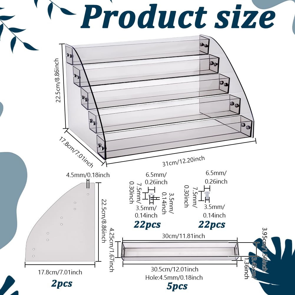Lbvzxkad 4-laags heldere acryl CD-houder, cascadeopslagrek voor CD, DVD Lbvzxkad 4-laags heldere acryl CD-houder, cascadeopslagrek voor CD, DVD