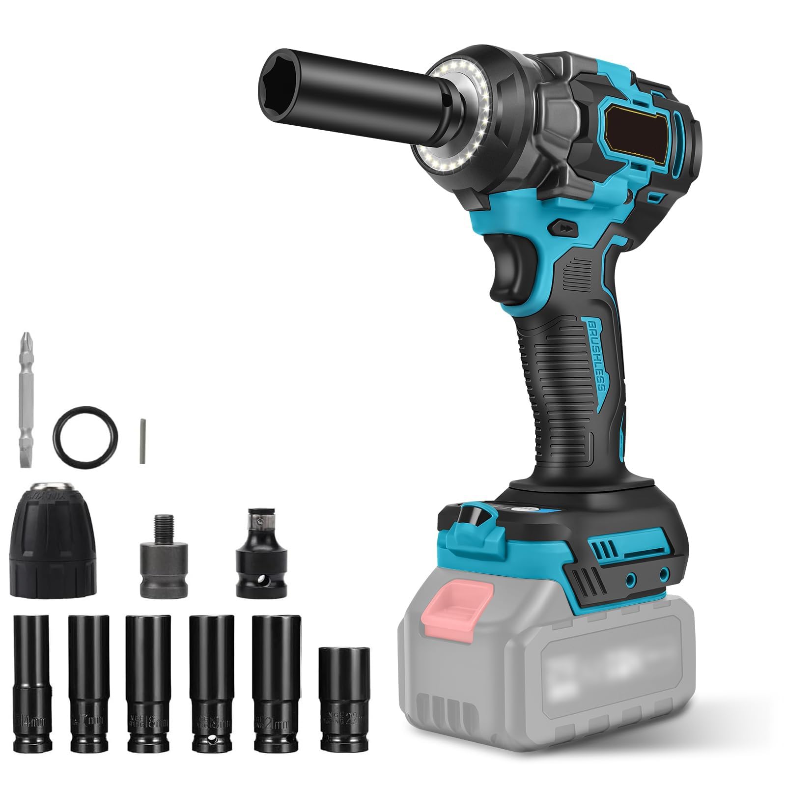 Amazon | 電動インパクトレンチ コードレス 550N·m高トルク 無段変速