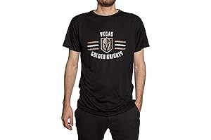 NHL Mens Distressed Lines Loose Fit Performance Rashguard Wicking Short Sleeve Shirt